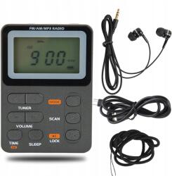  Mini Hordózható Rádió Konyhai Camping Fm Am Elemes Fejhallgató Antenna (2610220281011)