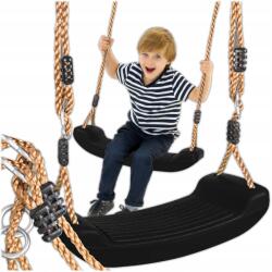 KRUMAD Hinta Gyerekeknek Kerti Pad Deszka Ülőfelület Erős Fekete (KMDW44)