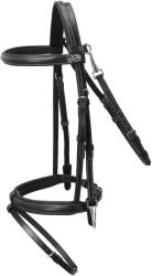 Schockemöhle Dortmund kombinált orrszíj horseback riding kantár nagyló fehér|fekete