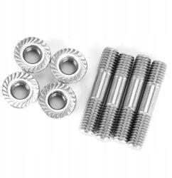 4 Db Tőcsavar Anyákkal, Tőcsavar Kipufogórendszerhez M8X1.25 42MM T25 T28