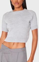 Prettylittlething Szürke Rövid Ujjú Kötött Felső Prettylittlething S