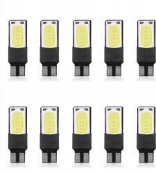  10X Autó Izzó Led T10 W5W Cob 6SMD 110 LM 3200K Fehér
