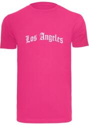 Mr. Tee Los Angeles Wording Tee hibiskus pink