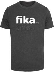 Mr. Tee Fika Definition T-Shirt Round Neck charcoal