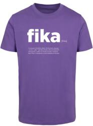 Mr. Tee Fika Definition T-Shirt Round Neck ultraviolet