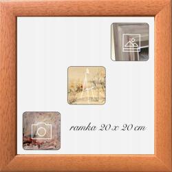 Marek & Darek Fotókeret 20x20 CM 25 MM Fa Narancssárga Kopott (5904996596064)