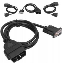 16 Pin-es OBD2 Autódiagnosztikai Interfész Adapter Kábel RS232 DB9-HEZ (1613210033811)