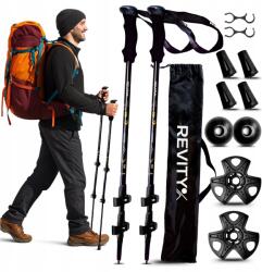 Revity Nordic Walking Botok Összecsukható Sétabotok Kényelmes Állítható Prémium (Kijki do Nordic Walking NW-A-2-65-135)