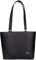 Karen 1522 fekete rostbőr női válltáska