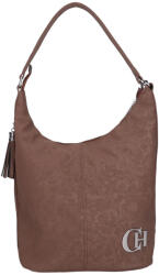 CHIARA rostbőr táska L 354 barna virág