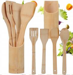 Pronett Fa Konyhai Eszközök Bambusz Szett 5 Darabos (PRZYBORY KUCHENNE DREWNIANE BAMBUSOWE)