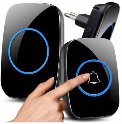  Vezeték Nélküli Ajtócsengő Kapuhoz, Vízálló, Nagy Hatótávolság 300m (Dzwonek bezprzewodowy zewnętrzny duży zasięg) - allegro - 4 000 Ft