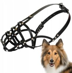 Dingo Kutya szájkosár, Dingo Szegecselt Bőr NO. 14 (körfogat 31cm) Collie Nagy (15134)