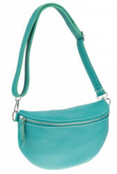 Plazabox Valódi bőr női táska türkiz színű crossbody (na-1299-turkiz)