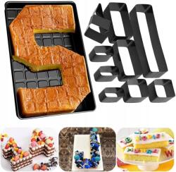  Állítható szám- és betűforma, tapadásmentes tortaforma
