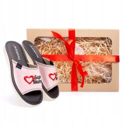 PanSzew Kész Ajándék Anyák napjára Anyának Női Papucs Szuper Anya 36-41 (Laczki Klapki Pomysł Upominek dla Mamy) - allegro - 6 815 Ft