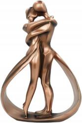  Asztali dekoráció, műgyanta csókolózó pár, 16.5×25.5cm (YG77533)