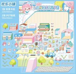 Simno - Vidám város - matricajelenet 1 darabos kirakó (6941776325604)