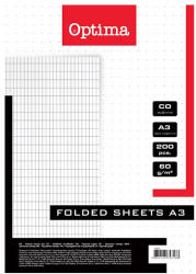 Optima Rovatolt ív OPTIMA A/3 franciakockás 60 g 200 ív/csomag (28402) - papir-bolt