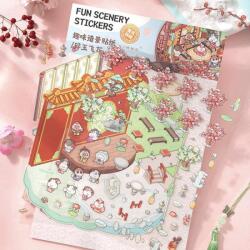 Simno - Repülő virágok - matricajelenet 1 darabos kirakó (6941776321125)