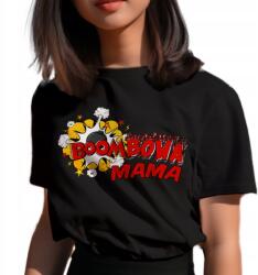  Anyák napi ajándék póló Bomba mama 100% pamut Minőség XL (KOSZULKA JHK || CZARNY - XL - K681)