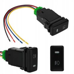 12V-OS Nyomógombos Kapcsoló Ködlámpához, Led Fénycsíkhoz