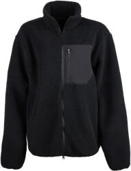 Vlnka Férfi polár pulóver kétvégű cipzárral, fekete ruházat méretei XXL