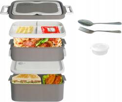 Bakeshu Bento Box 1900 ml uzsonnás doboz 2 szintes evőeszközök (5778)