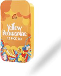 D'addario 1CWH4-11B1 The Beatles YELLOW SUBMARINE 55TH ANNIVERSARY Gitár Pengető Primrose Prairie 15-darab fémdoboz Sárga