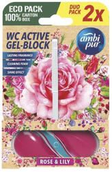 Ambi Pur Toalett illatosító AMBI PUR 2x45g Rose&Lily (C67473)