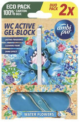 Ambi Pur Toalett illatosító AMBI PUR 2x45g Water flowers (C67474) - papir-bolt