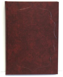  Vendégkönyv A/4 160 lapos sima bordó - papir-bolt