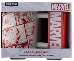 Paladone Paladone: Marvel Logo Shaped Mug (Ajándéktárgyak) - gamecitycorner