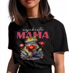  Anyák napi ajándék póló Békás Anya 100% Pamut XL (KOSZULKA FoTL || CZARNY - XL - K669)