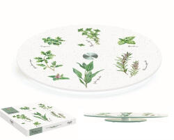 Easy Life Nuova R2S Forgó üvegtál 32cm, dobozban, Herbarium