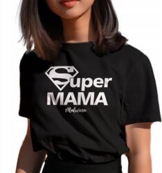  Anyák napi ajándék póló Mama Anya neve 100% Pamut M (KOSZULKA FoTL || CZARNY - M - K674)