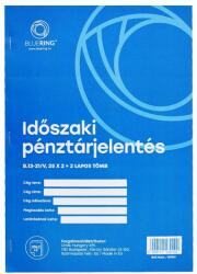 Bluering Időszaki pénztárjelentés A/4 álló 25x2+2lapos b. 13-21/VX Bluering®