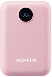 ADATA C100 Digital Display 10000mAh PowerBank Pink (PC10022-12PK) - bolt