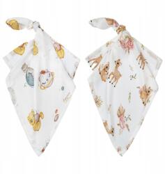 Bonjour Cherie 2 db Többször használható Bambusz Pelenka Cicák Szarvas 70x70 cm BonjourCherie (5907701423297)