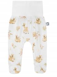 Bonjour Cherie Félcipzáras babanadrág 62 cm őzike mintával, organikus pamut Bonjour Cherie (5907701429985)