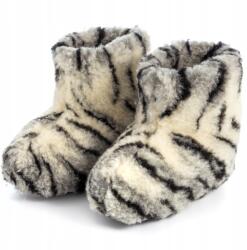 PanSzew Meleg Férfi Gyapjú Papucs Hegyi Stílusban, Bélelt 36-45 PanSzew (Ciepłe Bambosze Męskie Kapcie Góralskie 38)