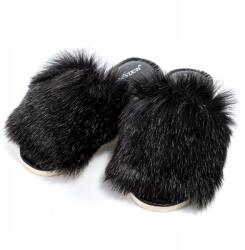 PanSzew Női Papucs Látványos, Szőrmés Topánka, Kényelmes Strandpapucs 36-41 PanSzew (Ciepłe Pantofle, Klapki z Futerkiem)