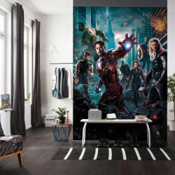 Marvel Avengers Bosszúállók film plakát mintás fotótapéta