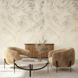 Komar Bézs levélmintás vlies fotótapéta