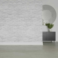 Komar Fehér téglafal mintás vlies fotótapéta