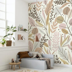 Komar Színes levélmintás fotótapéta