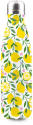 Easy Life Duplafalú rozsdamentes acél hőtartó útipalack - 500ml - Lemons