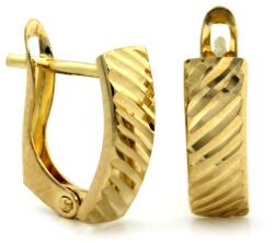  Arany gyémánt fülbevaló angol kapoccsal 585