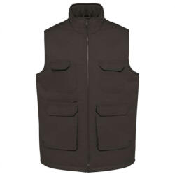 Designed To Work WK607 bélelt unisex mellény sok zsebbel Designed To Work, Dark Grey-3XL (wk607dg-3xl)
