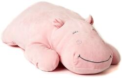 UNI-TOYS Víziló formájú állatos plüss párna (rózsaszín) 60 cm